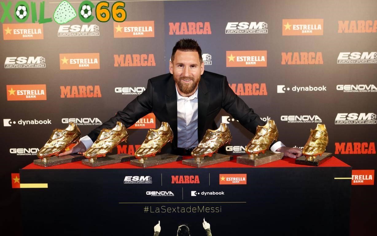 Messi với 6 Chiếc giày vàng